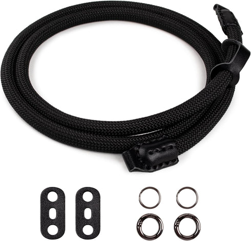 Camera Strap Rope,Camera Neck Strap Shoulder Strap for Fujifilm X100VI X100V XS20 XT5 for A6000 A6100 A6400 A6700 A7IV for Canon EOS R6 R10 for Nikon D850 D5600 D7500 - Black