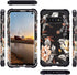 Casetego Floral Three Layer Heavy Duty Hybrid Case for Samsung Galaxy S10, Sturdy Shockproof Cover (Orange Flower/Black)