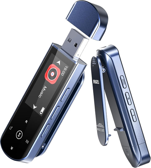 RUIZU 64GB USB MP3 Player with Bluetooth 5.3, Clip Jam Portable Music Player