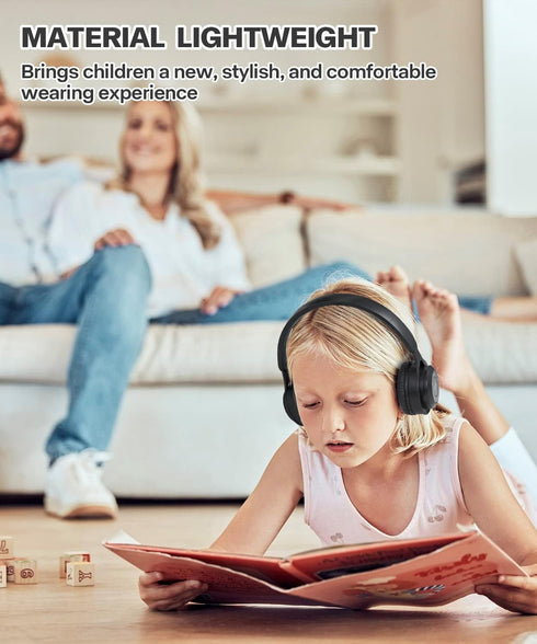 Kids Bluetooth Headphones, On Ear Wireless Headsets with Microphone, Foldable for Boys and Girls