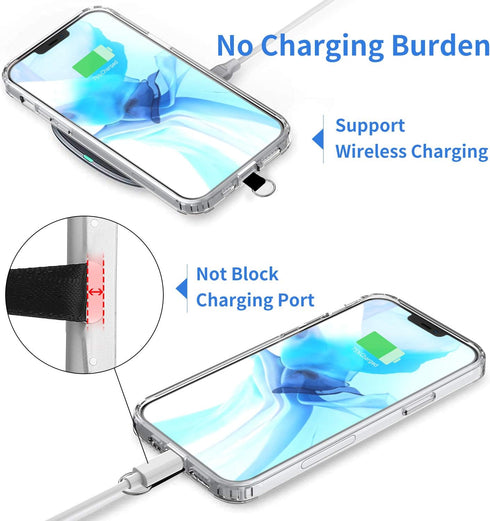 OUTXE Phone Lanyard, 4 Pads, Adjustable Neck Strap, Wrist Strap, Nylon Lanyard Compatible with All Smartphones