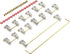 Stabilizer V2, Screw in Stabilizers with 2u 6.25u 7u Wires for Mechanical Keyboards (V2 Clear 100% Kit)
