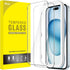 JETech Screen Protector for iPhone 15 Plus 6.7-Inch, Bubble Free, Tempered Glass Film, Case-Friendly, Easy