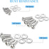 TV Mount Hardware Kit, Universal VESA Screws for TV and Monitor Mounts, 24pcs M4 M6 M8 Stainless Steel Screws