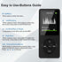 Wodgreat MP3 5.0, 1.8 inch 128GB(Black, 32GB) Player with Bluetooth Screen Portable Music Player with HD Speaker, HiFi