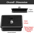 TOODOO 2 Pieces 41mm QR Release Plate Camera Tripod Ball Head Quick Release Plate Replacement Compatible with Ambico V0552 V0554, Sunpak 7500 Pro 7500tm 7575, Kalimar Pro-tech V40