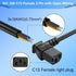 CERRXIAN 3.93FT 320 C13 3 18AWG C13 (C13 IEC Female Pin with Open Wiring Stripped, to Bare Wire Power Supply Heavy Duty