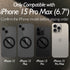 Front and Back Screen Protector for iPhone 15 Pro Max, Tempered Glass HD Clarity Compatible with 6.7 inch