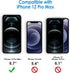 JETech 2-Pack Privacy Screen Protector for iPhone 12 Pro Max 6.7-Inch, Anti-Spy Tempered Glass Film