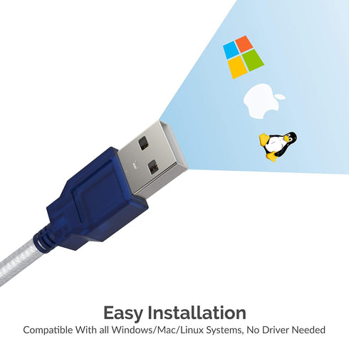 SABRENT USB 2.0 to Serial DB 9 RS 232 Converter Cable, Prolific Chipset, 6 Feet, Compatible with Windows and Mac