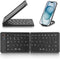Mini Foldable Bluetooth Keyboard, Portable Wireless Full Size Keyboard (Sync Up to 3 Devices) for iPhone iPad Mac