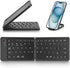 Mini Foldable Bluetooth Keyboard, Portable Wireless Full Size Keyboard (Sync Up to 3 Devices) for iPhone iPad Mac