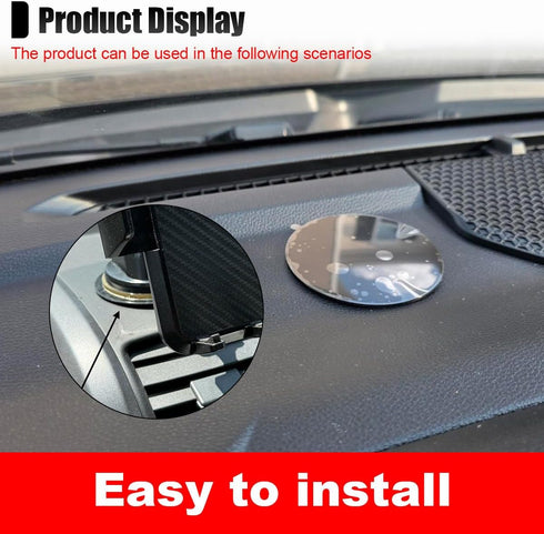 Tuxihapp 80mm (3PCS) Adhesive Dashboard Pad Mounting Disk, Heat-Resistant Sticky Pad for Suction Cup Dash Phone Mount