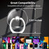 TACOMEGE Accessories(Round)(1) Clear Cell Phone Grips Holder, Transparent Finger Ring Kickstand for Smartphone Tablet