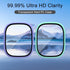 Surundo Gizmo Watch 3 Screen Protector Case: Hard PC & Tempered Glass, Scratch Resistant Bumper Cover for Verizon.