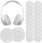 100PCS Disposable Headphone Ear Covers, Sanitary Non-Woven Stretch Earpad Covers for Most on Ear Headphones (White)
