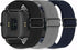 3 Pack Stretchy Nylon Bands for SKG Smart Watch, Quick Release Soft Elastic Strap Replacement Wristbands