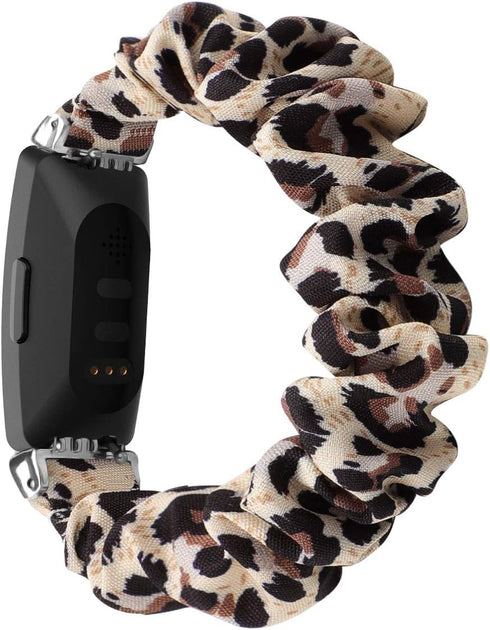FitTurn Cute Elastic Bands for Fitbit Inspire 2/Inspire HR/Inspire/Ace 2 - Pattern Printed Fabric Wristbands