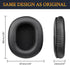 SOULWIT Replacement Earpads for Sony MDR-7506, MDR-V6, MDR-V7, MDR-CD900ST Headphones, Black Cushions with Foam