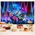 Rock and Roll Party Decorations Backdrop, Music Theme Birthday Decoration, Photograph Background for Music Festival