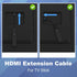 VCE HDMI Extension Cable Male to Female Adapter Short HDMI Extender Support 4K 3D Compatible with Google Chrome Cast, Roku Stick, HDTV, Laptop and PC