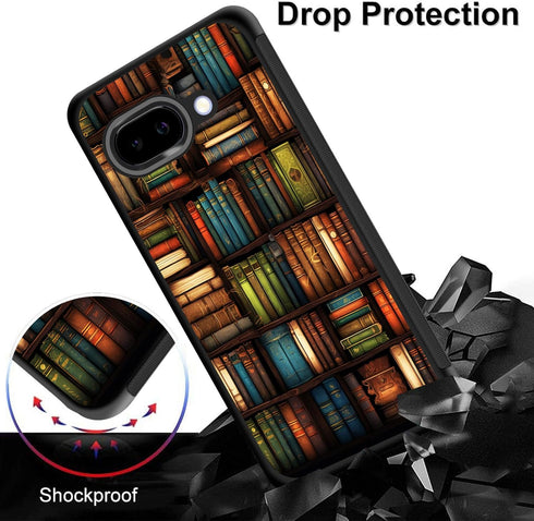 ZQLPLZR 9a 9a 6.3" 2025,Vintage for Pixel Case,Tire Anti-Skid Edges Cute Design Shockproof Bumper Full Protection Back