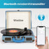 Vinilos Record Players - Bluetooth Turntable with Speakers, Portable Suitcase Phonograph, 3-Speed