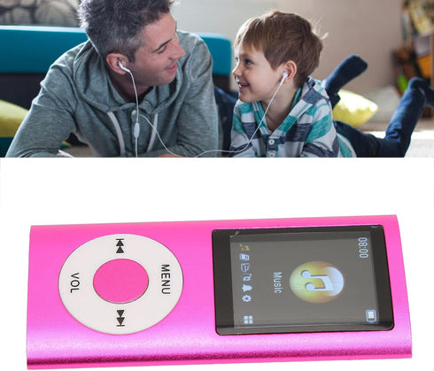 Heayzoki MP3 1.8 Inch 64GB, Player with Bluetooth, Music Player with Built-in HD Speaker, LCD Screen, HiFi Sound