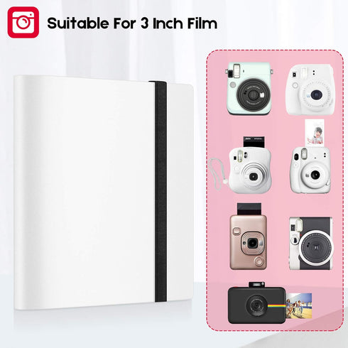 Ablus Mini Photo Album for Fujifilm Instax Mini Camera, Polaroid Snap, Z2300, SocialMatic & Zip Instant Cameras (160