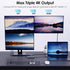 USB C Docking Station Dual DP Monitor - Displayport Docking Station with HDMI, VGA, USB2.0 Ports for Windows