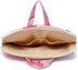 Pink Marble Pattern Waterproof Laptop Shoulder Bag for 14-15 Inch Laptops, Briefcase for 15.6 Inch