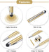 MECCANIXITY 6pcs Metal Stylus Pen 2 in 1 Universal Retractable Ballpoint Pen with Stylus Tips for All Capacitive Touch