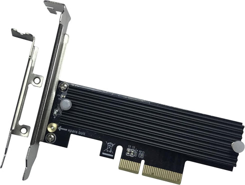 M.2 NVME to PCIe 3.0/4.0 x4 Adapter - NVME/AHCI SSD to PCIe Expansion Card with Heatsink