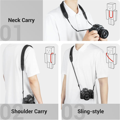 R50V R50 R100 M50 23.6-43.3" JJC Neck Strap for Canon EOS Mark II Nikon Sony Fujifilm Mirrorless Cameras, Adjustable