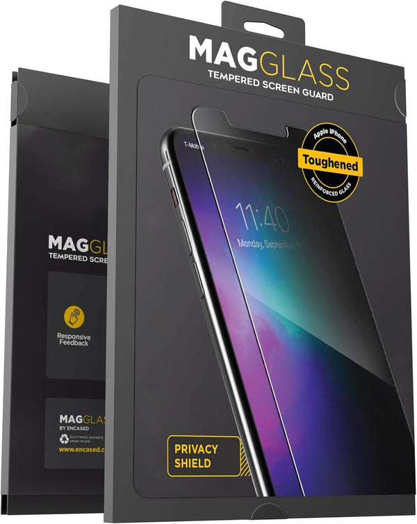 Privacy Screen Protector for iPhone 11 by magglass - Anti Spy Tempered Glass Display Guard (Case Compatible)
