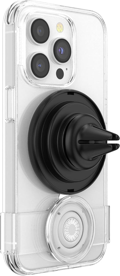 PopSockets Car Mount - Magnetic Phone Holder for Car, Compatible with MagSafe, V2 - Black