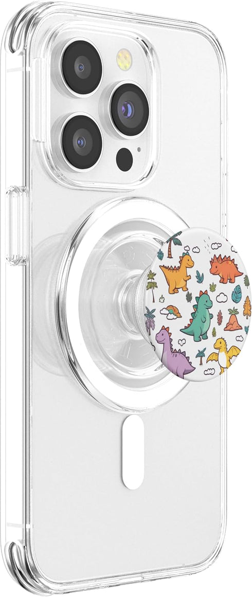 Dino Dinosaurs Phone Popper Dino Dinosaur PopSockets PopGrip for MagSafe
