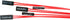 NOYITO Motherboard Extension Cable Set 22AWG Silver Plated Cable with Gold-plated Plug for PC DIY (0.3m, Red)