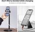 Cell Phone Stand, Ulanzi Height Adjustable Phone Holder, Desk Stand for All Mobile Phones, Compatible with iPhone