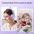 3.5mm 4.9ft MP3/4, Botesty Sound Headphones Wired with Microphone, Over Ear Foldable Plug in Headphones