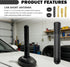 VKQTS 3.11 Inch Short Car Antenna Replacement,Stylish Carbon Fiber Short Antenna for Car as Cars Decor Compatible