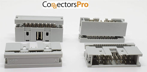 Pc Accessories - Connectors Pro 10-Pack 2X8 16P Dual Rows 2.54mm Shrouded IDC Male Header, 16 Pins