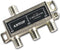 ANTOP 3-Way Coaxial Cable Splitter, 2GHz-5-2050MHz, Works with Satellite, HDTV, Antenna Signal, Silver Plated