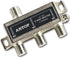 ANTOP 3-Way Coaxial Cable Splitter, 2GHz-5-2050MHz, Works with Satellite, HDTV, Antenna Signal, Silver Plated
