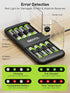 GrnOas.E 8-Pack 3000mWh 1.5V, 350mA Black Charger with Lithium-ion AA Rechargeable Batteries, Independent Slots, Fast