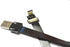 Long Black FFC USB C FPV Flat Slim Thin Ribbon FPC Cable, USB Type-C 90 Degree to Standard USB A for Sync and Charging