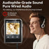 RUIZU 64GB MP3 2" 128GB HiFi Lossless Player, DAC DSD High Resolution Digital Audio Player, Portable Hi-Res Music