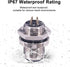 M12 5 Pin Aviation Connector Plugs, 12mm Female Socket Solder Cup, IP67 Waterproof, 5PCS Back Mount Coupling