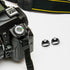 DECORNIJIA Set Camera Strap Connectors and Triangle Split Rings Replacement with Leather Protector Covers and Thick
