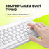Perixx PERIBOARD-409PW Wired PS2 Mini Keyboard - White - US English Layout - 12.36x5.75x0.79 inches Dimension
